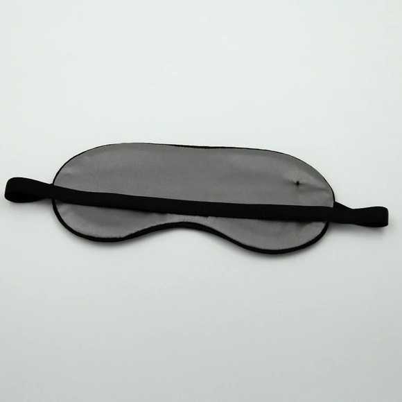 Handmade 100% silk sleep mask grey - Picture 2 of 4